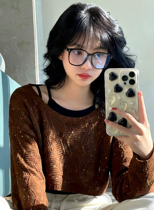 Women’s Premium Sparkle Knit Imported Top